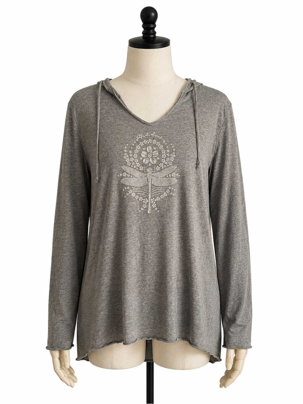 Life is Good Crusher-LITE Long Sleeve Hooded Tee EUC